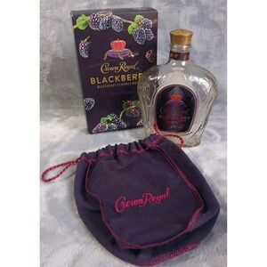 Crown Royal Blackberry LIMITED EDITION  Box Bag EMPTY 750mL Bottle READ